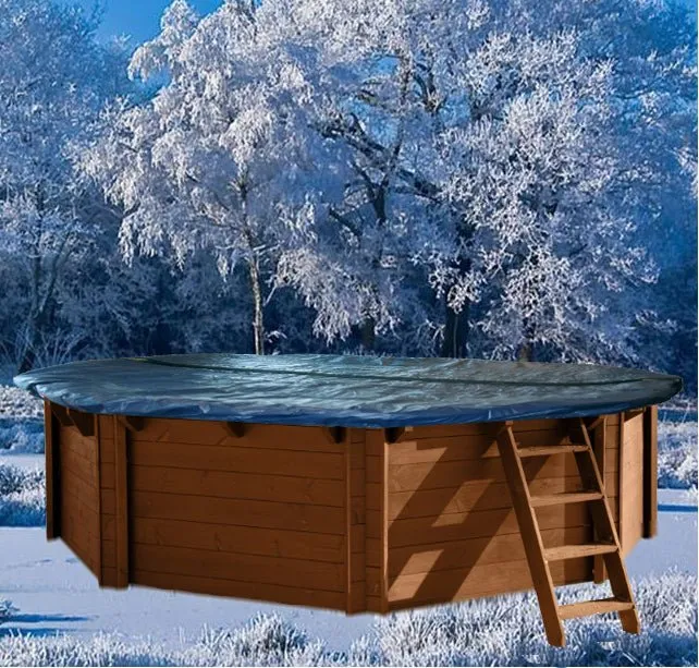 Winterzeil mét Maas voor voor houten zwembad Ø 530 cm ( 8-hoek)