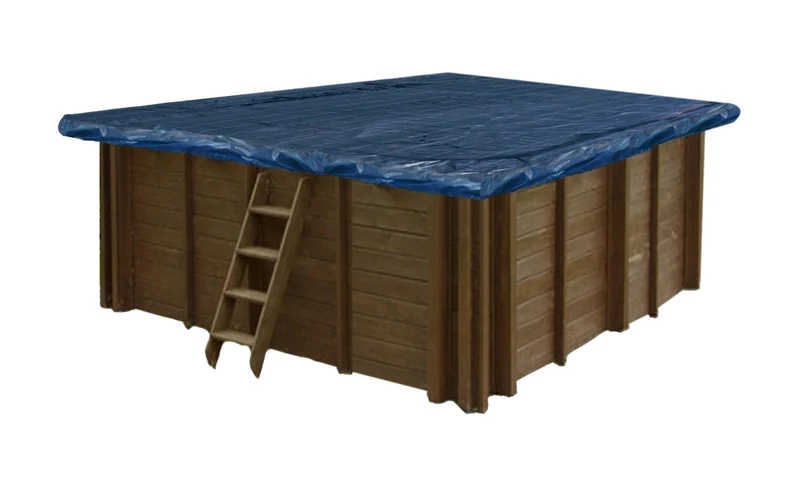 Winterzeil zonder Maas voor voor houten zwembad 210 cm x 210 cm