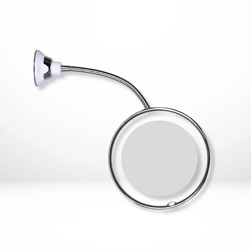 GlowVision - LED Makeup Spejl med justerbar lysstyrke og 360° rotation til fejlfri skønhed