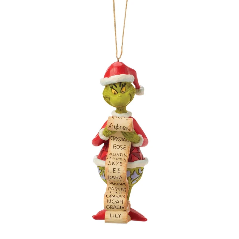 Ornamento da appendere Grinch Lista Cattivi Jim Shore