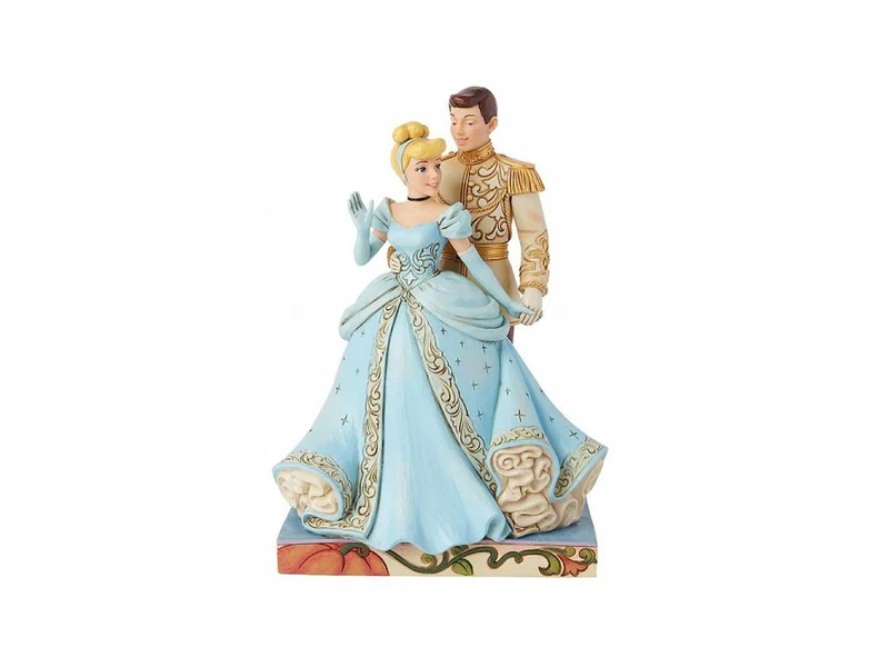 Cenerentola e il Principe al Ballo Disney Princess Figure 19,5 cm x 13 cm Resina DISNEY TRADITIONS