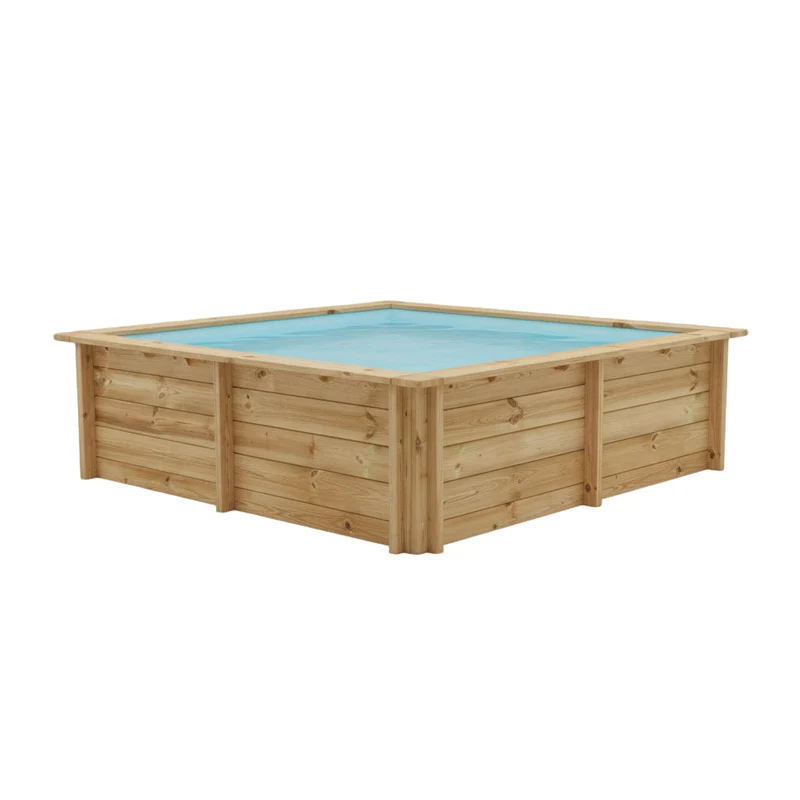 Piscina elevada de madera Gre Sunbay City 225x225x68