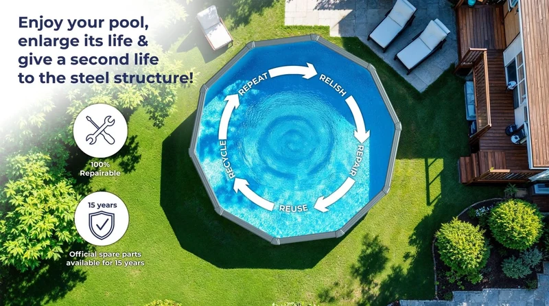 Piscina elevada Gre Haiti Blanco