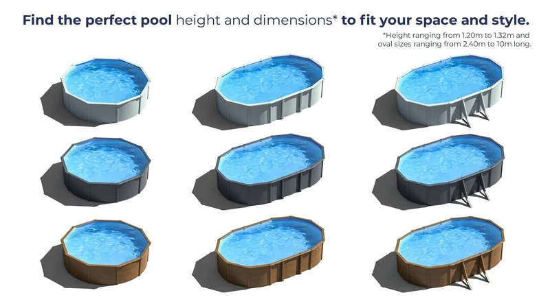 Piscina elevada Gre Atlantis Circular