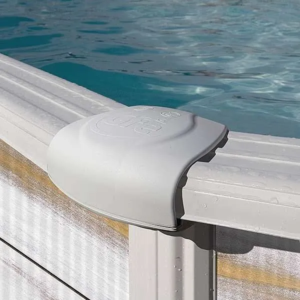 Piscina elevada imitación madera Gre Islandia