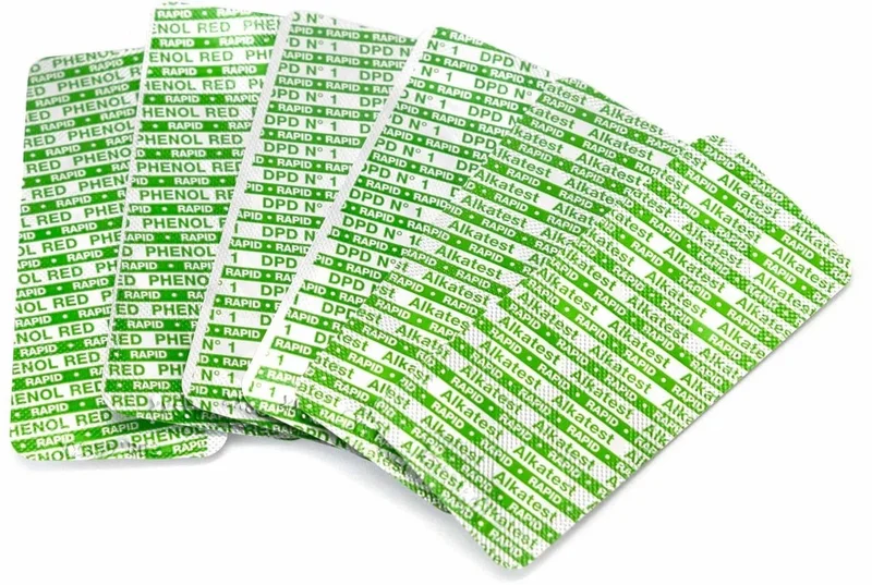 W'eau refill pack voor manuele tester (Chloor, pH en Alkaliteit) - 60 stuks