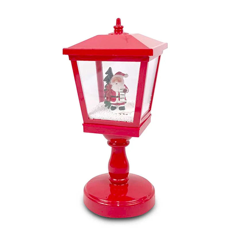 Lampione Rosso con Movimento Luci per Interno H32CM DUEESSE
