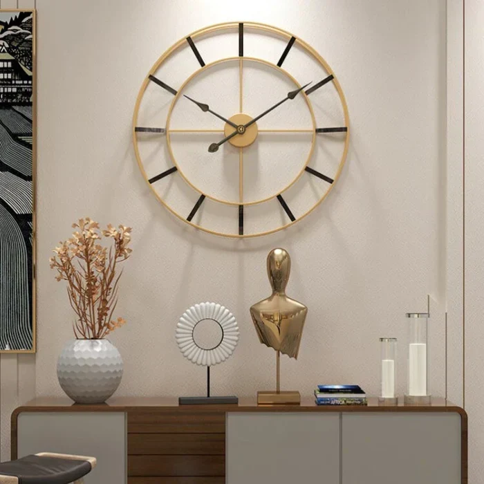 TimeMuse – Lydløst vægur med moderne minimalistisk design til stilfuld indretning