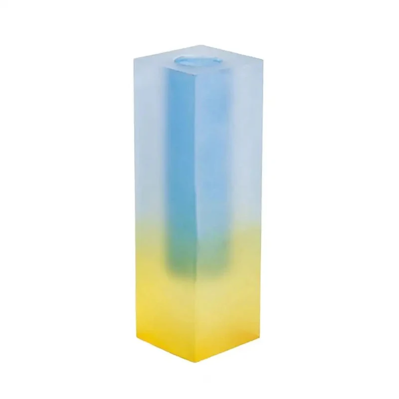 SleekLook – Firkantet vase med geometrisk design til perfekt blomsterdekoration