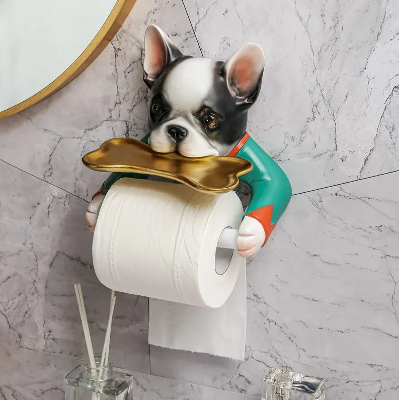 PawperRoll – Quirky hundetoiletrulleholder med sjovt design og opbevaring på øverste hylde