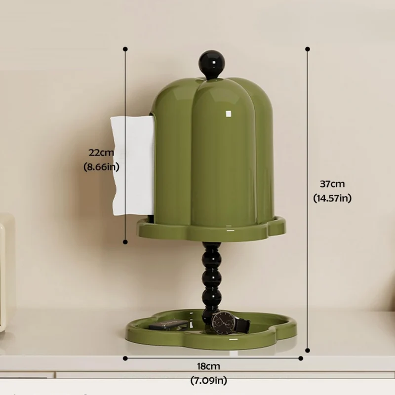 StealthBox - Papirlommetørklædeæske med beskyttende låg og skjult opbevaringsrum