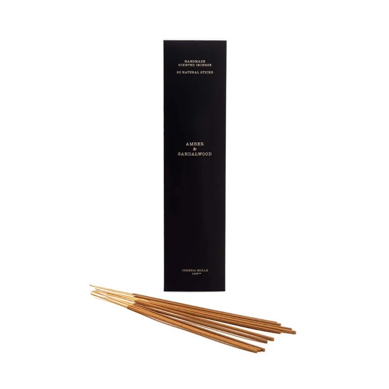 20 BASTONCINI INCENSO AMBER & SANDALWOOD