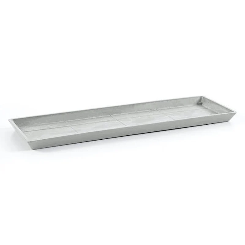 SOTTOVASO RETTANGOLARE GRIGIO CHIARO 55CM