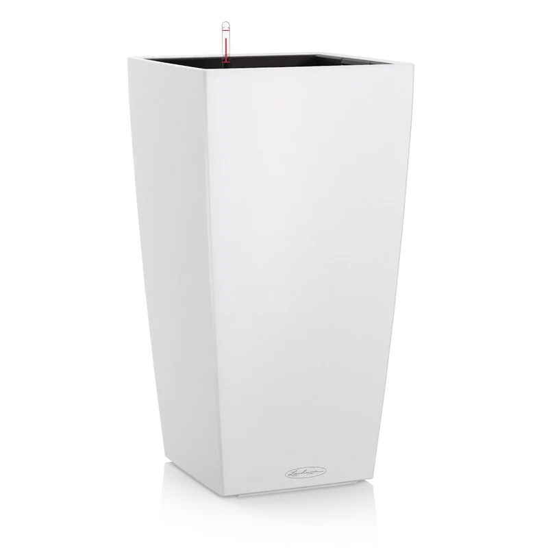 VASO CUBICO COLOR 30 CM BIANCO