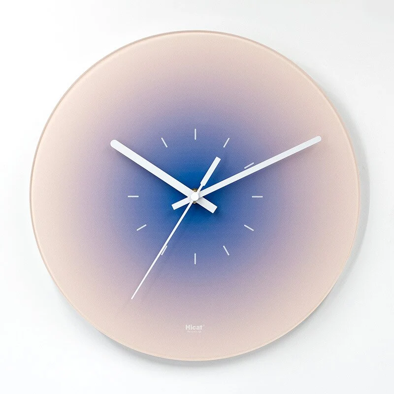TimeVista - Elegant vægur i glas med minimalistisk, moderne charme