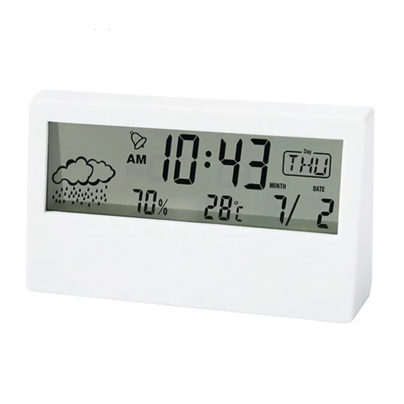 TimeSense - Moderne digitalur med temperatur- og luftfugtighedsvisning