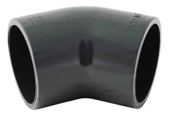 PVC knie 45 graden - 40mm