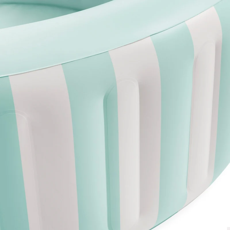 Piscina gonfiabile Costiera a righe D 168x53 cm bianco e verde INTEX