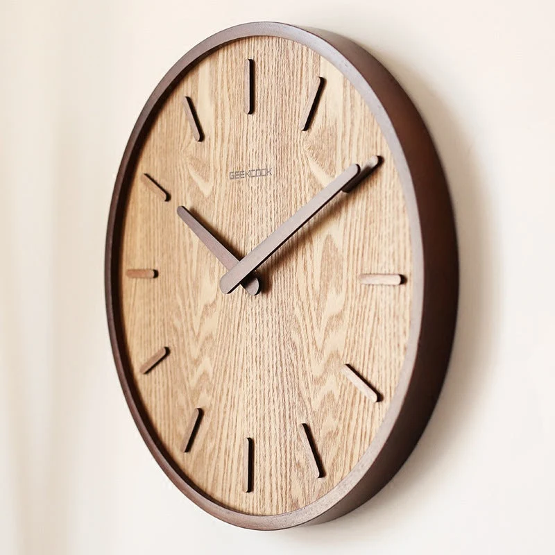 MuteEdge - Minimalistisk 30 cm lydløst vægur med elegant design