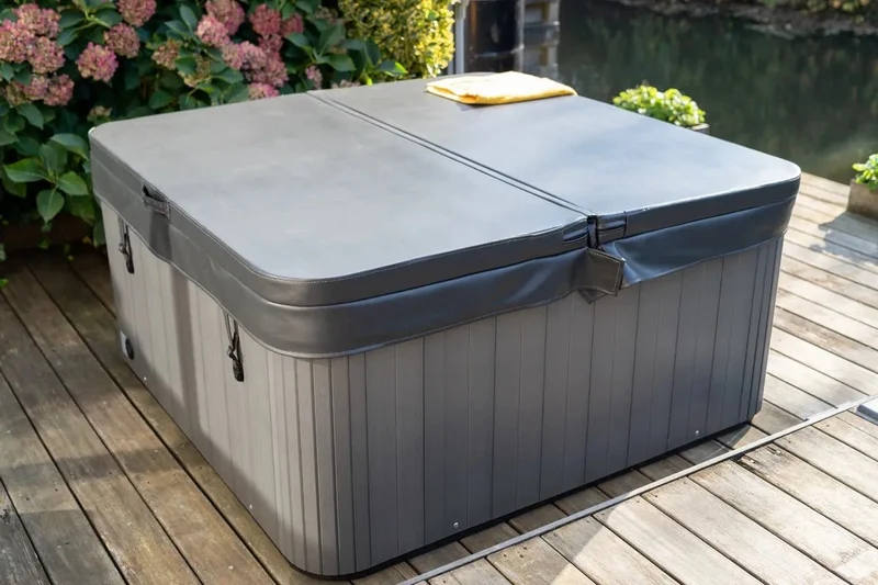 W'eau spa cover 210 x 210 cm radius 18 cm