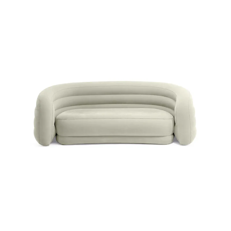 Divano Gonfiabile Arrotondato 229x109x81 cm Beige INTEX