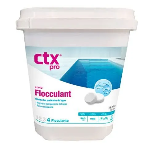 CTX Floculante tabletas CTX-42 25 kg Floculante para piscina