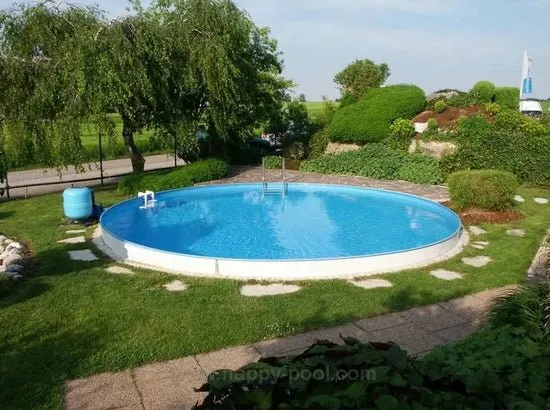 Happy Pool metalen zwembad Adria Blauw rond Ø350 cm x 120 cm