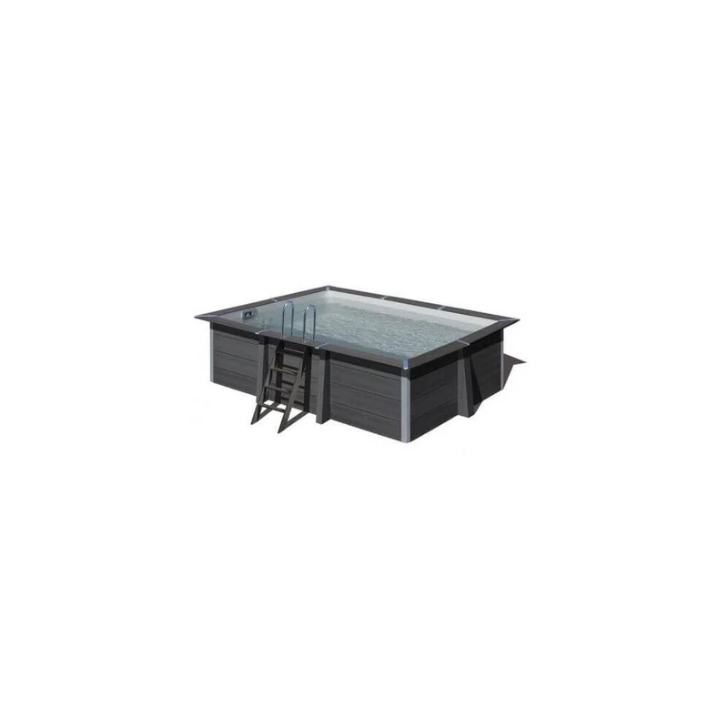 Grijze liner voor composiet zwembad 4,66m x 3,26 m