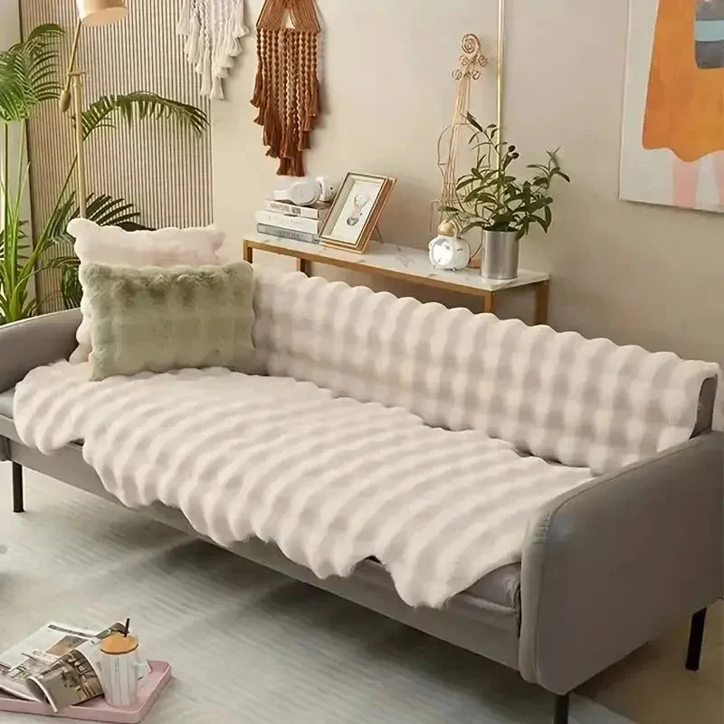 CozyCove - Blødt og plysagtigt tæppe med skridsikkert design til varme og komfortable opholdsrum