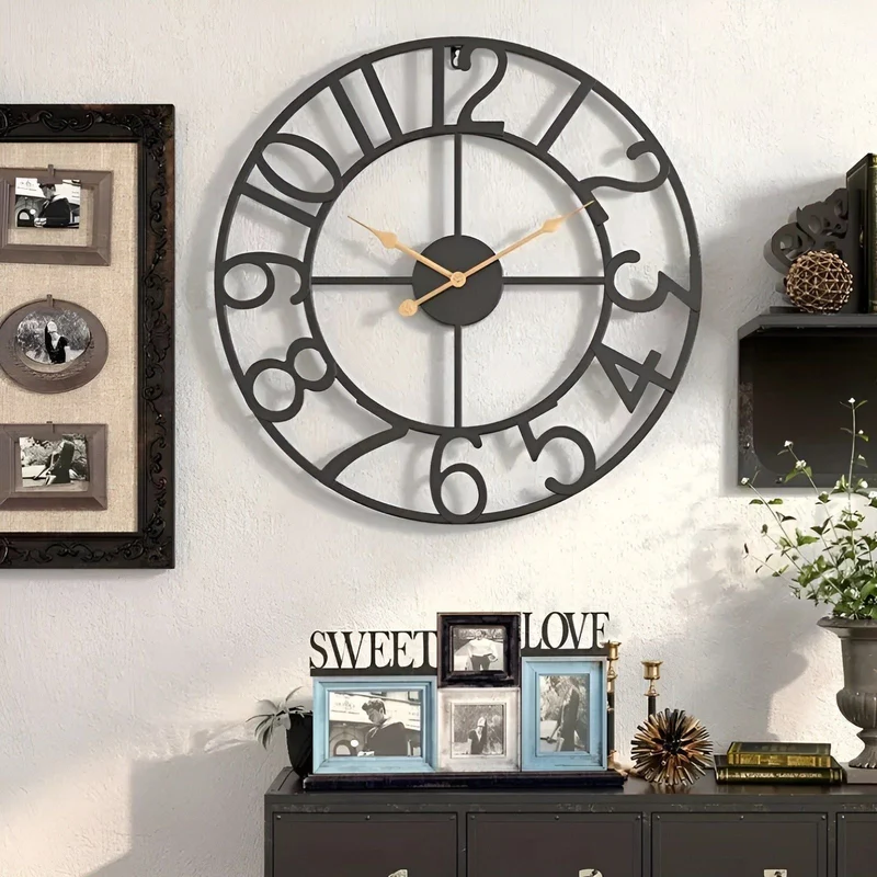 RetroTime – Stilfuldt retro digitalt vægur med stort og letlæseligt display