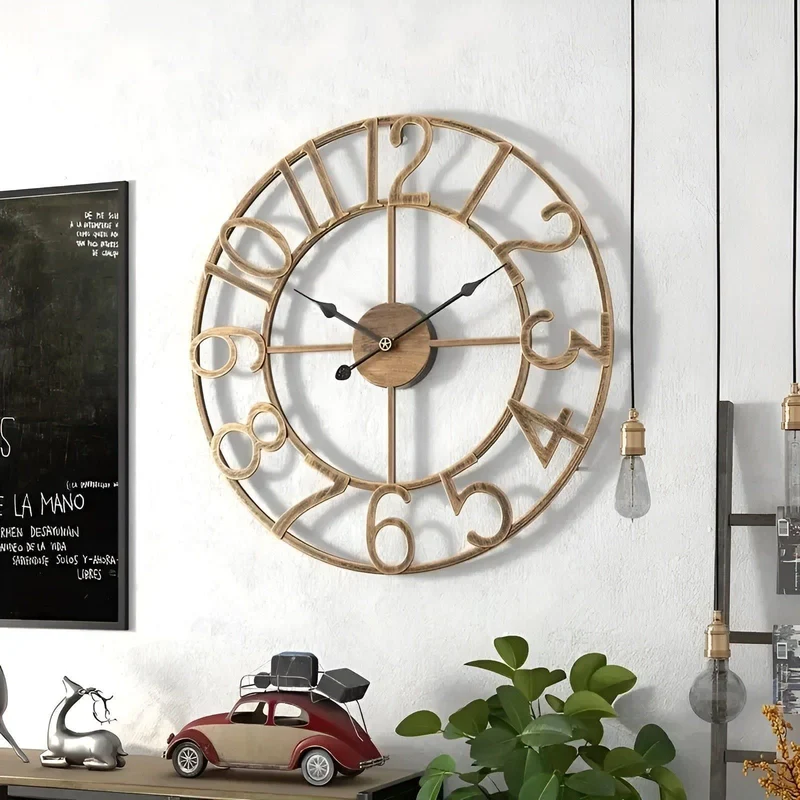 RetroTime – Stilfuldt retro digitalt vægur med stort og letlæseligt display