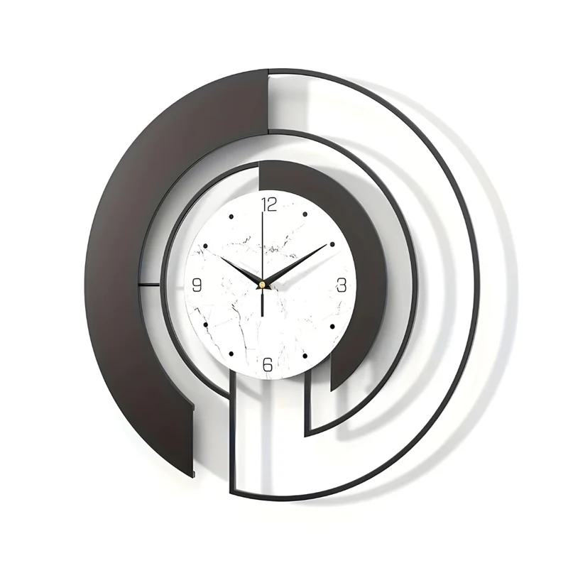 CalmTick – Silent geometrisk vægur med stille bevægelse til fredelige opholdsrum