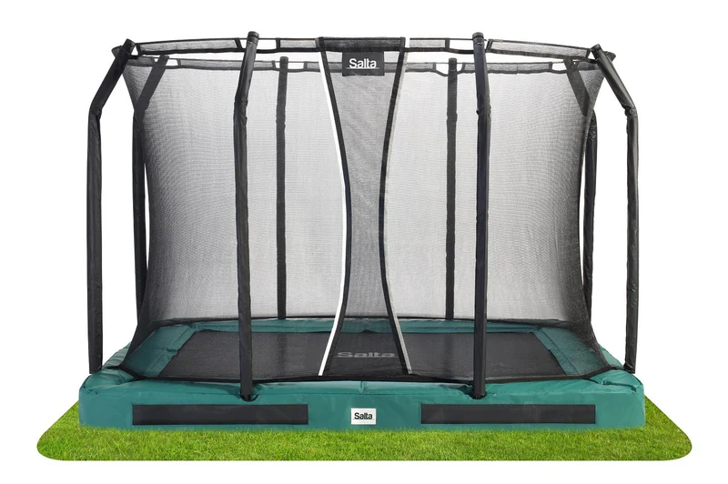 Salta Premium Ground Trampoline met Veiligheidsnet - 305 x 214 cm - Groen