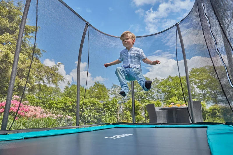 Salta Comfort Edition Ground Trampoline met Veiligheidsnet - 366 x 244 cm - Groen