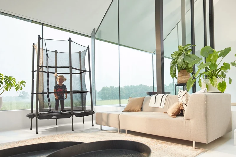 Salta Premium Edition Trampoline met Veiligheidsnet - Zwart - 183 cm