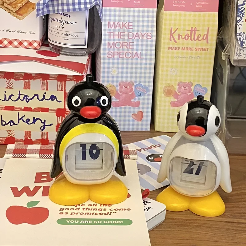 PenguinTidy - Manuelt flip legetøj med sødt pingvindesign