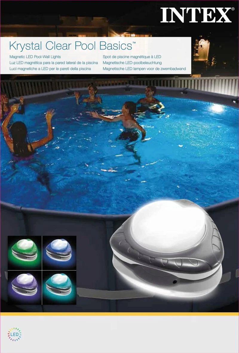 Intex magnetische led lamp