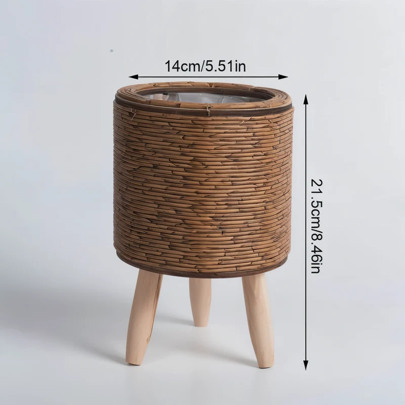 WovenRoot - Dekorativ plantekasse med rustikt inspireret design og tidløs accent til ethvert indendørsmiljø
