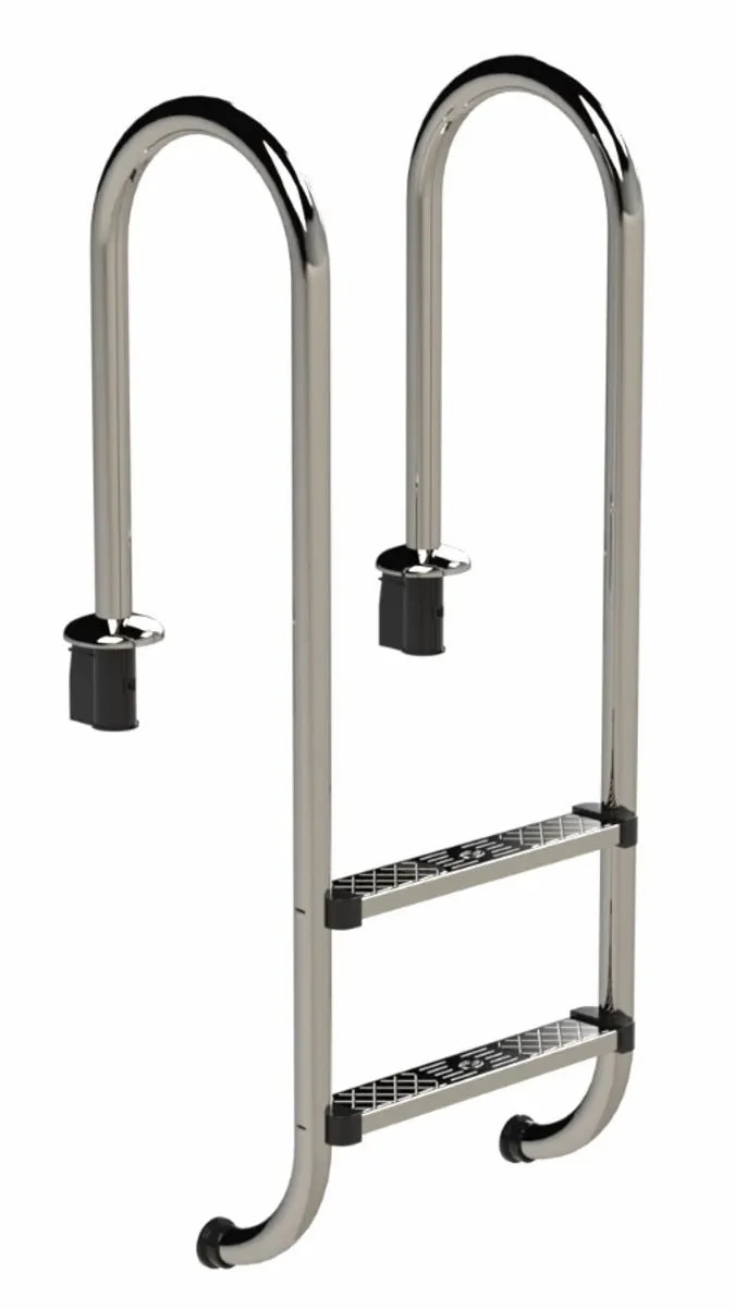 IDEAL Standaard RVS zwembadtrap 2 treden - AISI 304