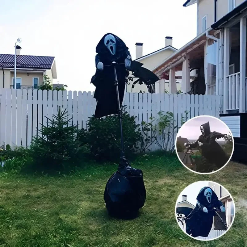 FearGuard – Spøgelsesansigt Havefugleskræmsel til udendørs haveforsvar