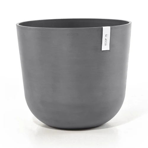 Vaso Rotondo Oslo D55 H47.90 cm Grigio ECOPOTS
