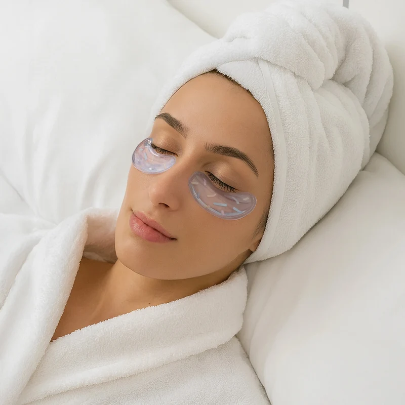 Kit Maschera e Patch Occhi Take a Break 3 pz Azzurro Fisura