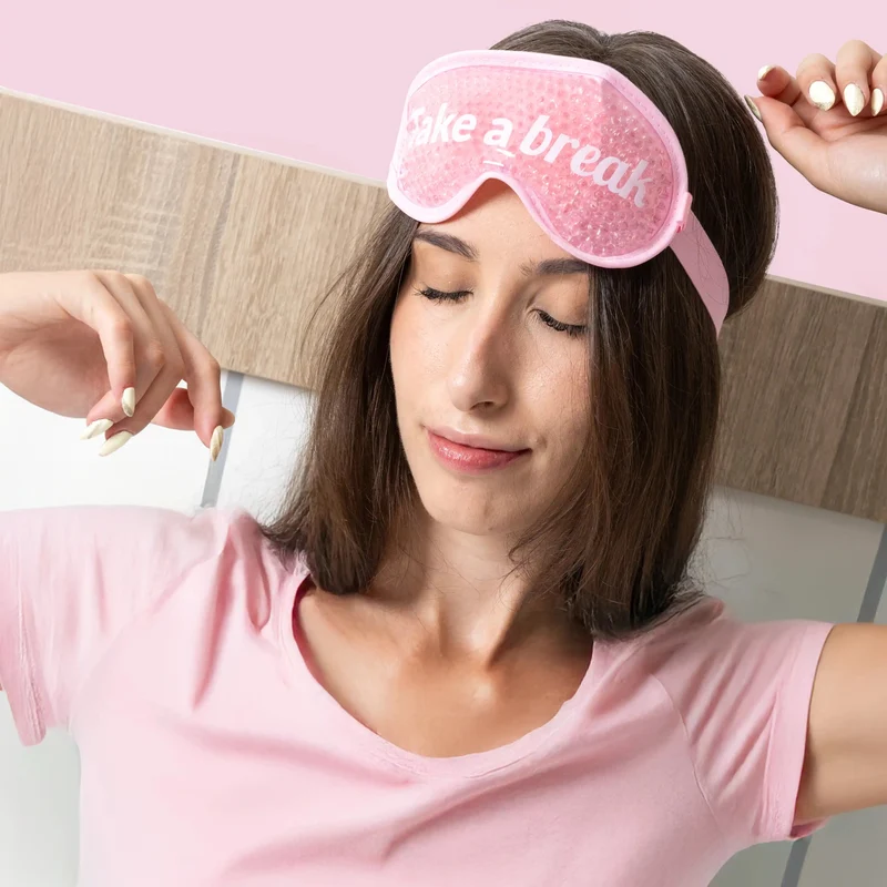 Kit Maschera e Patch Occhi Take a Break 3 pz Azzurro Fisura