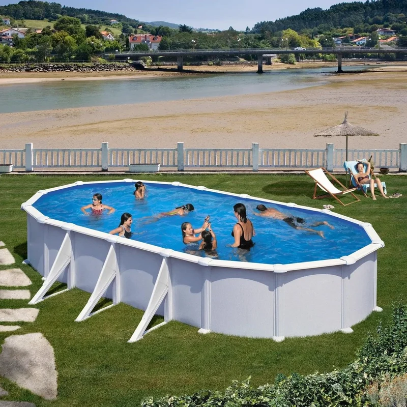 Gré Atlantis ovaal zwembad 744 cm x 375 cm x 132 cm