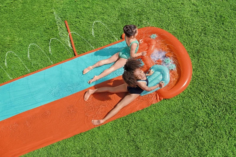 Waterglijbaan Buikschuifbaan met Waterpistool 488cm