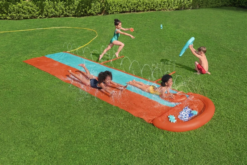 Waterglijbaan Buikschuifbaan met Waterpistool 488cm