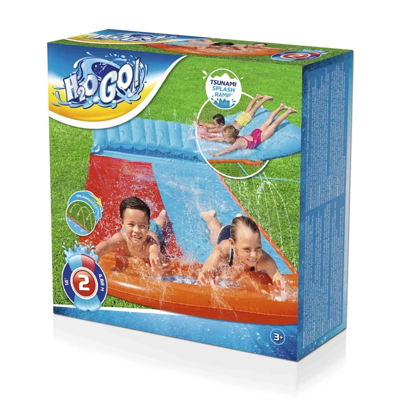 Bestway H2OGO! Waterglijbaan Tsunami Splash Ramp (2 personen)