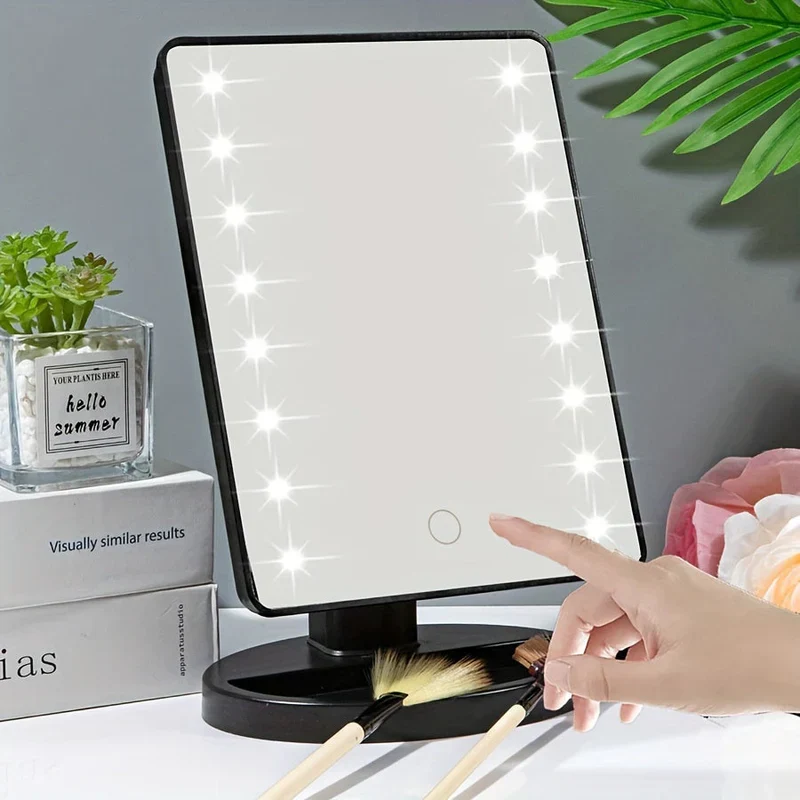BrightView – Berøringskontrol LED-spejl til fejlfri makeup-påføring