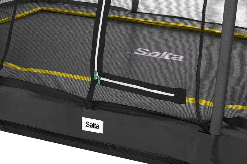 Salta Comfort Edition Ground Trampoline met Veiligheidsnet - 366 x 244 cm - Zwart