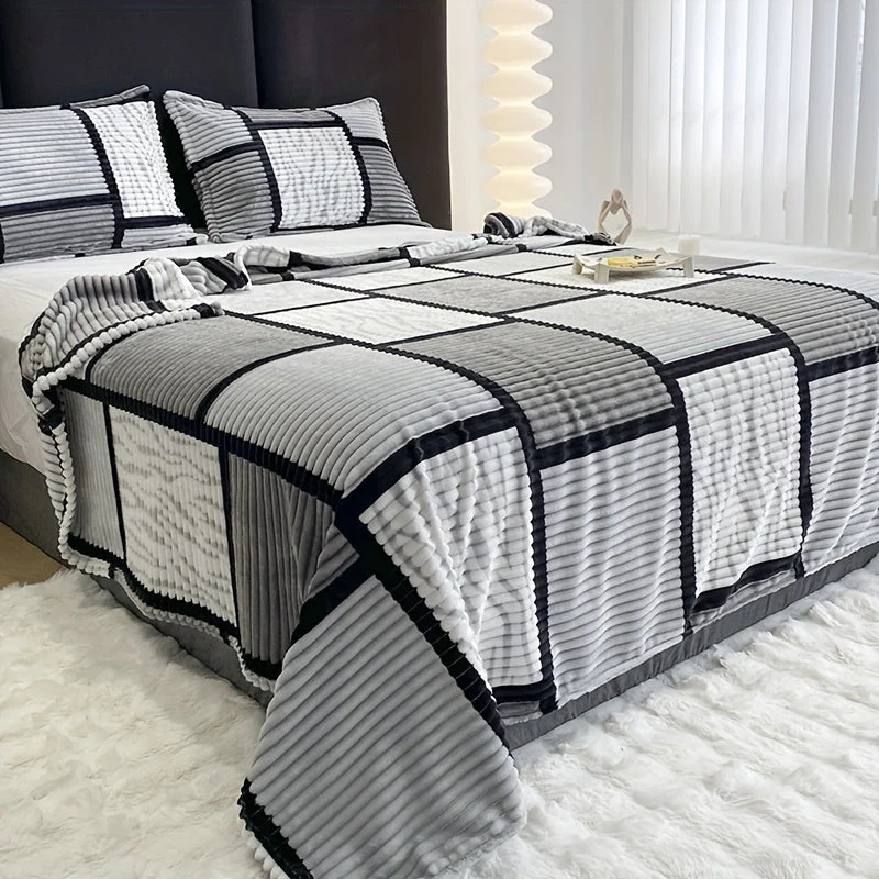 LuxeStripes – Moderne stribemønster Tæppe med stil og komfort